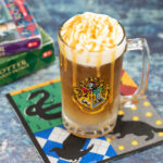 Alcoholic butterbeer on Harry Potter napkin