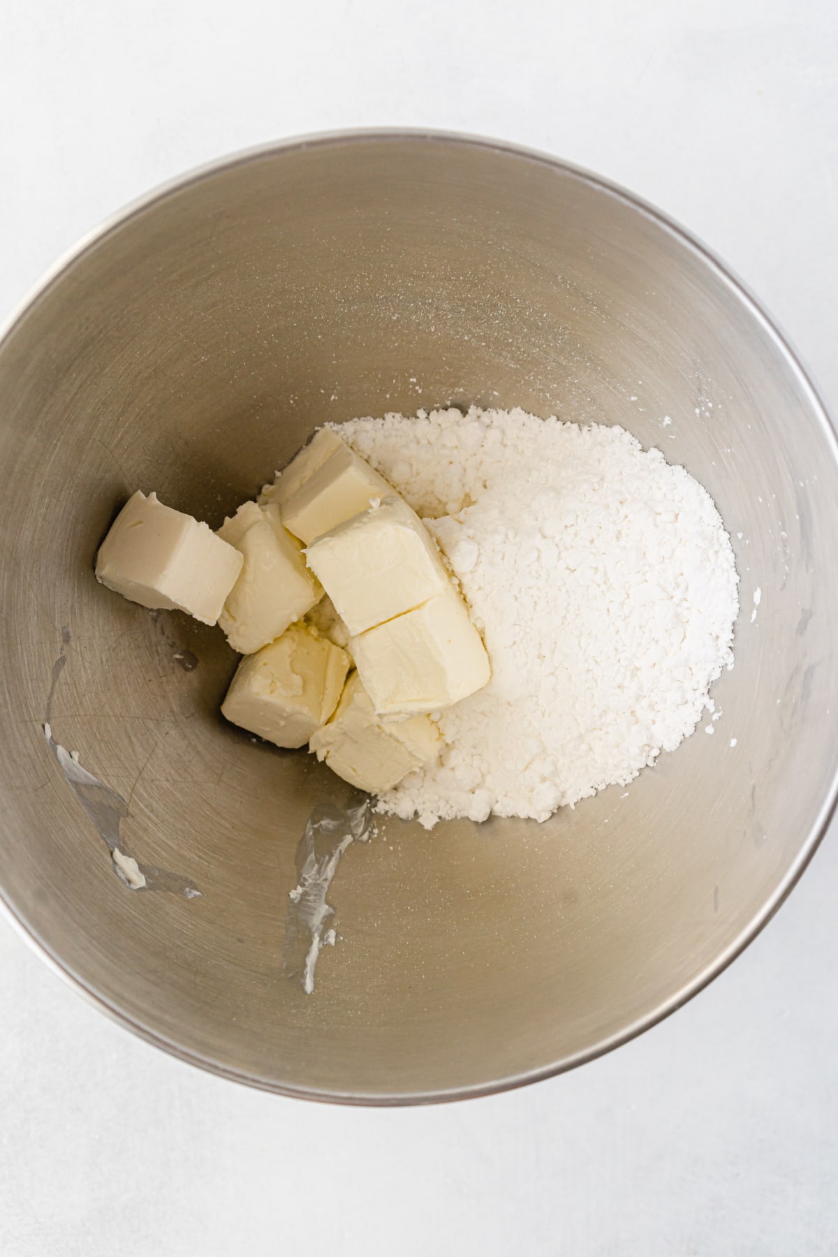Powdered sugar and cream cheese