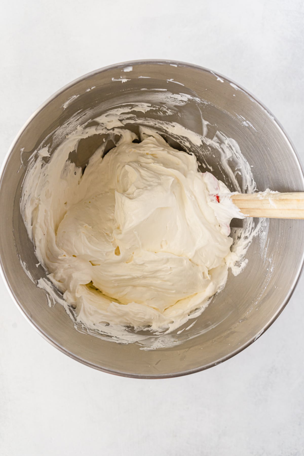 Cool whip added to cream cheese mixture