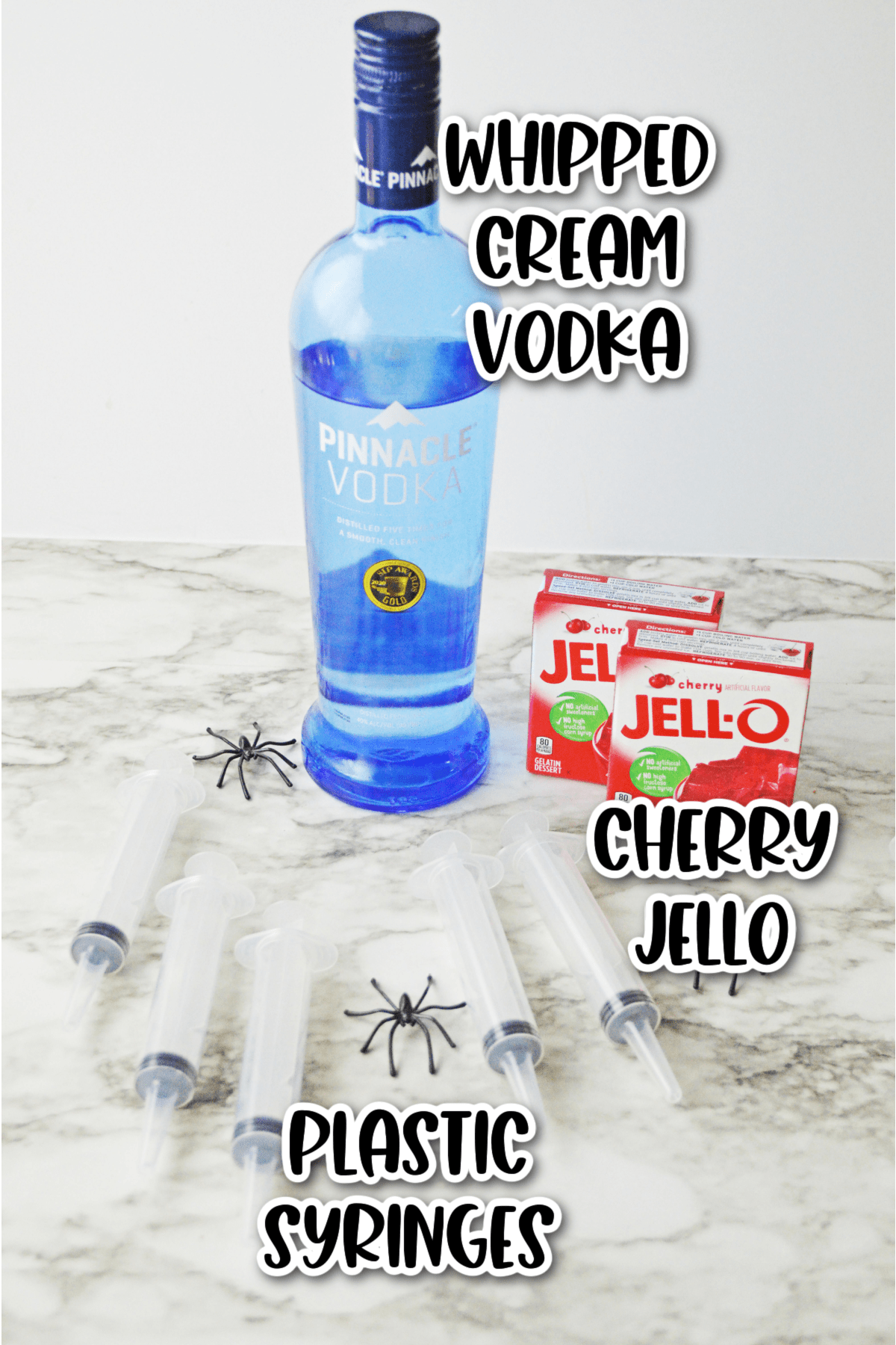 Ingredients for syringe jello shots
