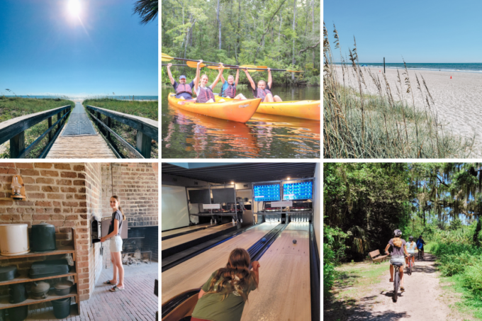 Collage of things to do in Amelia Island