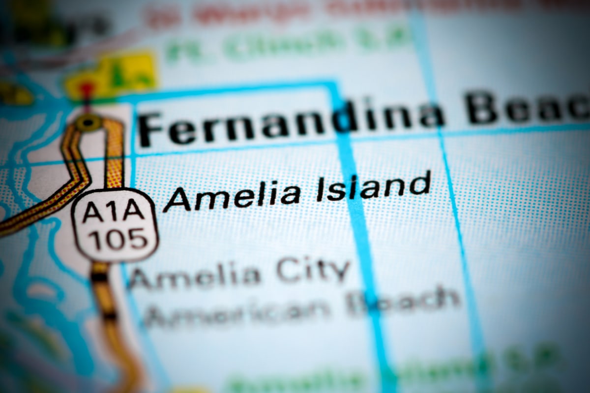 Amelia Island on map