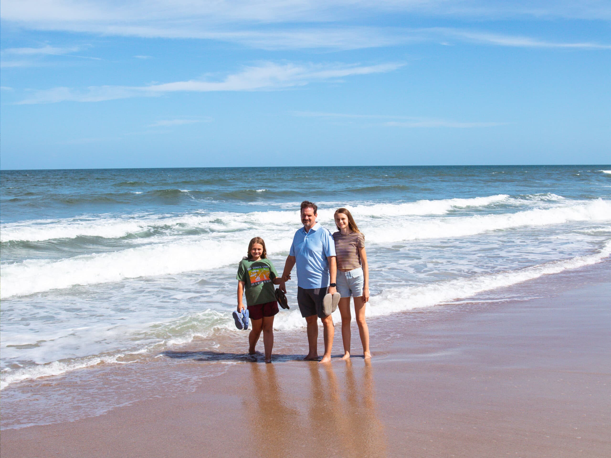 Family on Fernandina beach