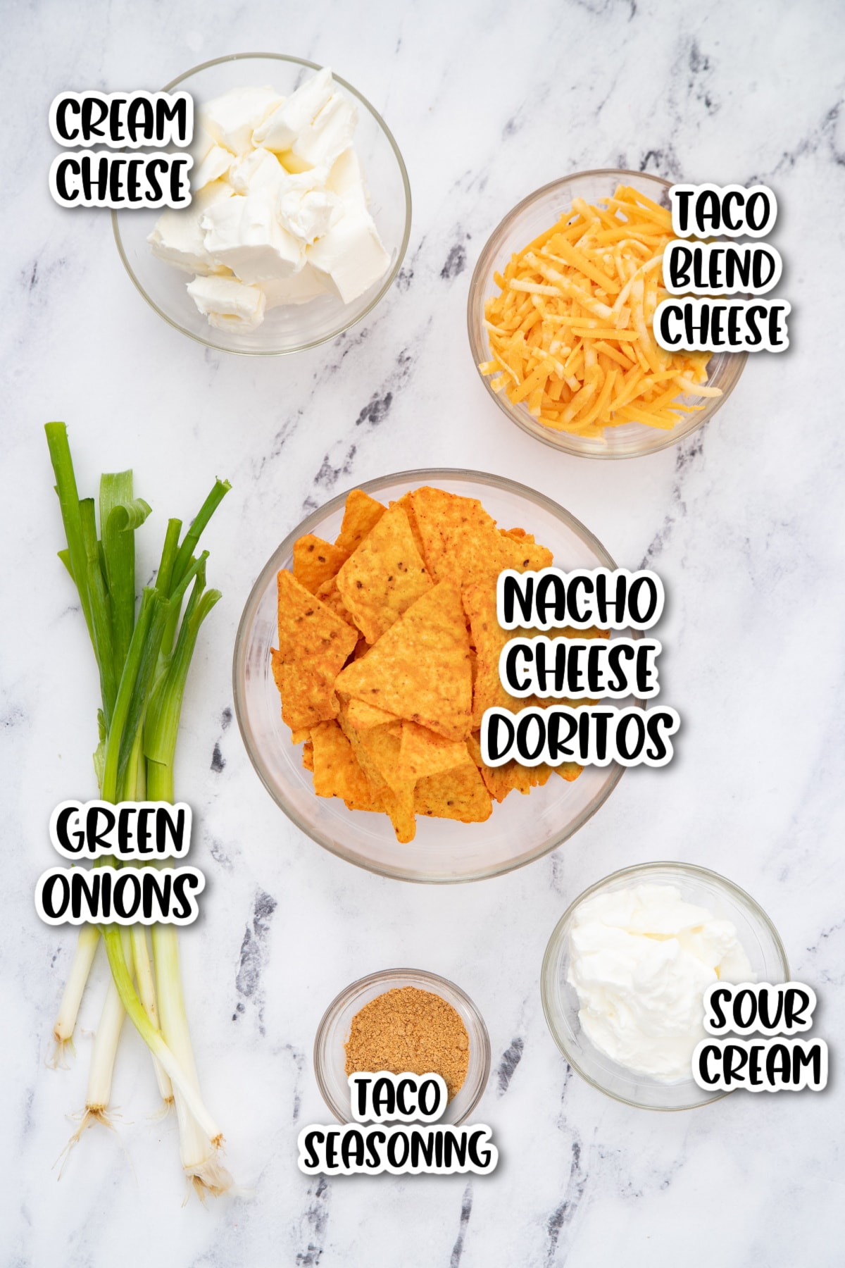 Ingredients for Halloween cheeseball