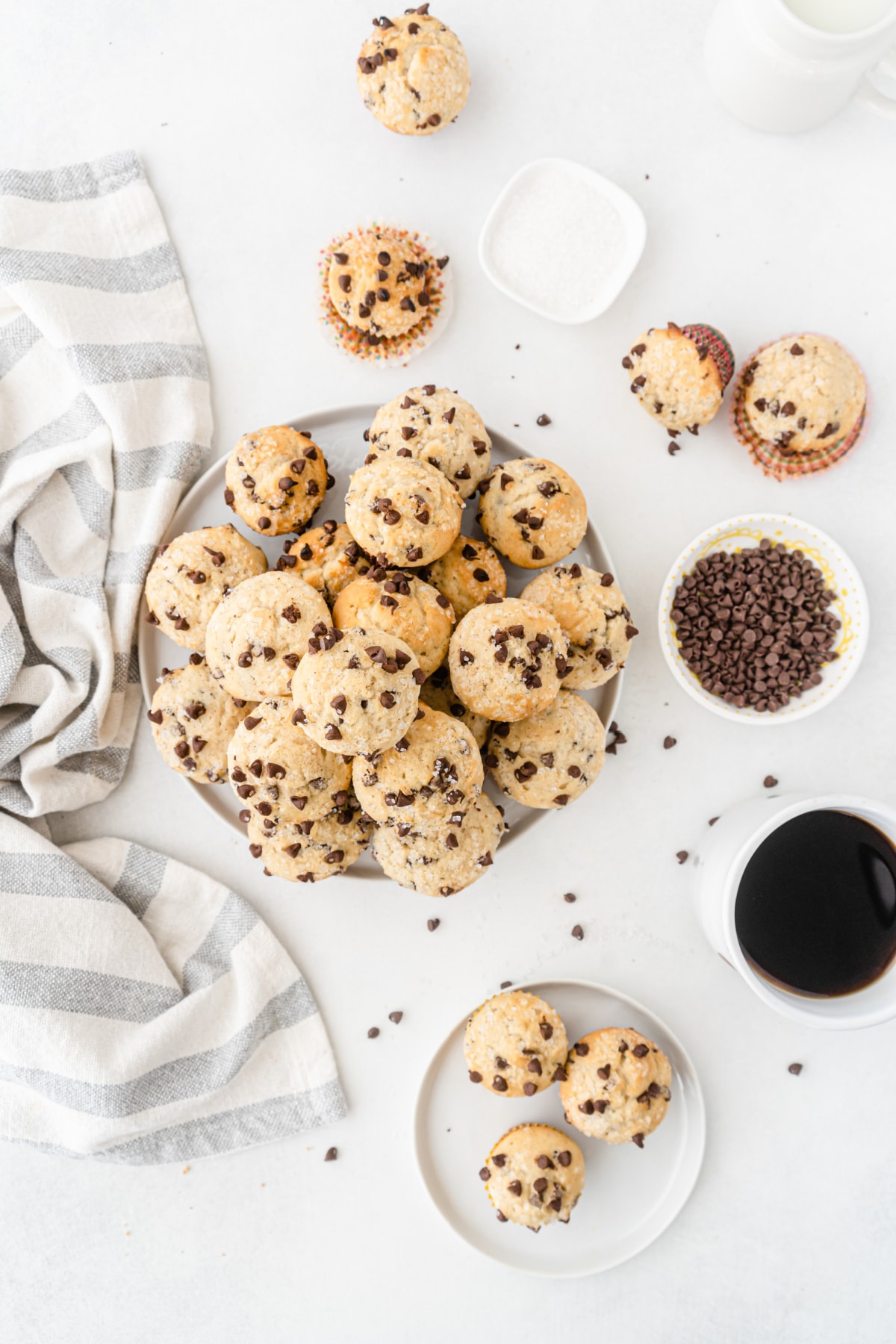 Mini Chocolate Chip Muffins from above