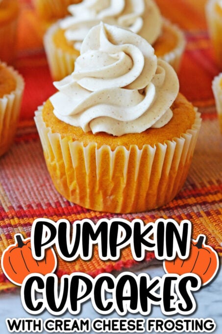 Pumpkin cupcakes Pin 1