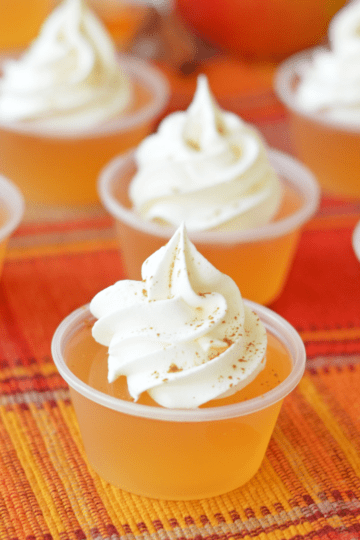 Apple Cider Jello Shots (With Fireball Whiskey) - Fun Money Mom