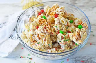 White Chocolate Christmas Chex Mix feature