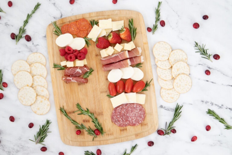 Candy Cane Charcuterie Board