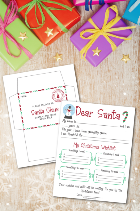 Free Printable Christmas Wish List For Santa - Fun Money Mom