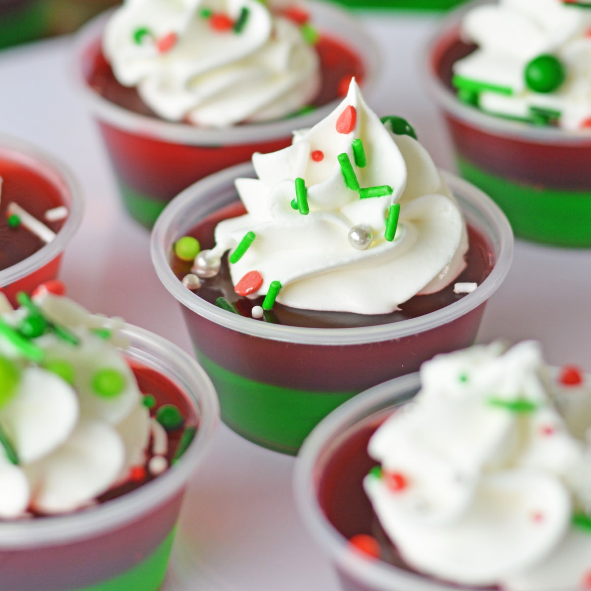 christmas themed jello shots