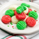 Christmas mint candy square