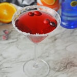 Cranberry martini for recipe card
