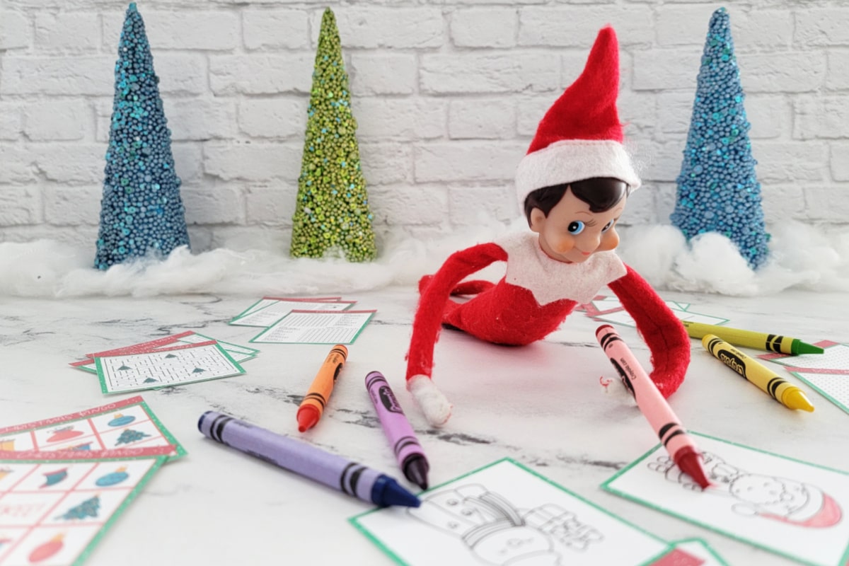 Elf On The Shelf coloring