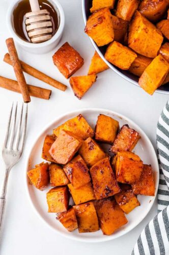 Honey cinnamon sweet potatoes