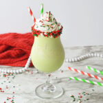 Christmas milkshake recipe card