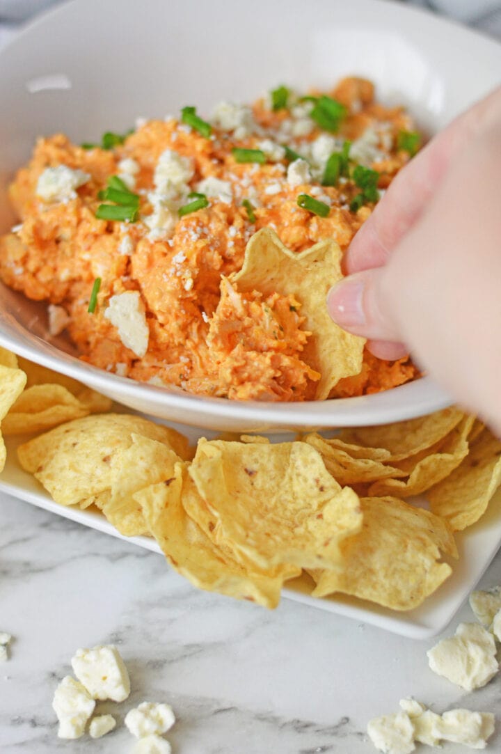 Cold Buffalo Chicken Dip Recipe - Fun Money Mom