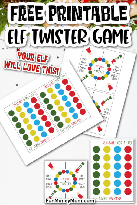 Elf On The Shelf Twister (Free Printable) - Fun Money Mom