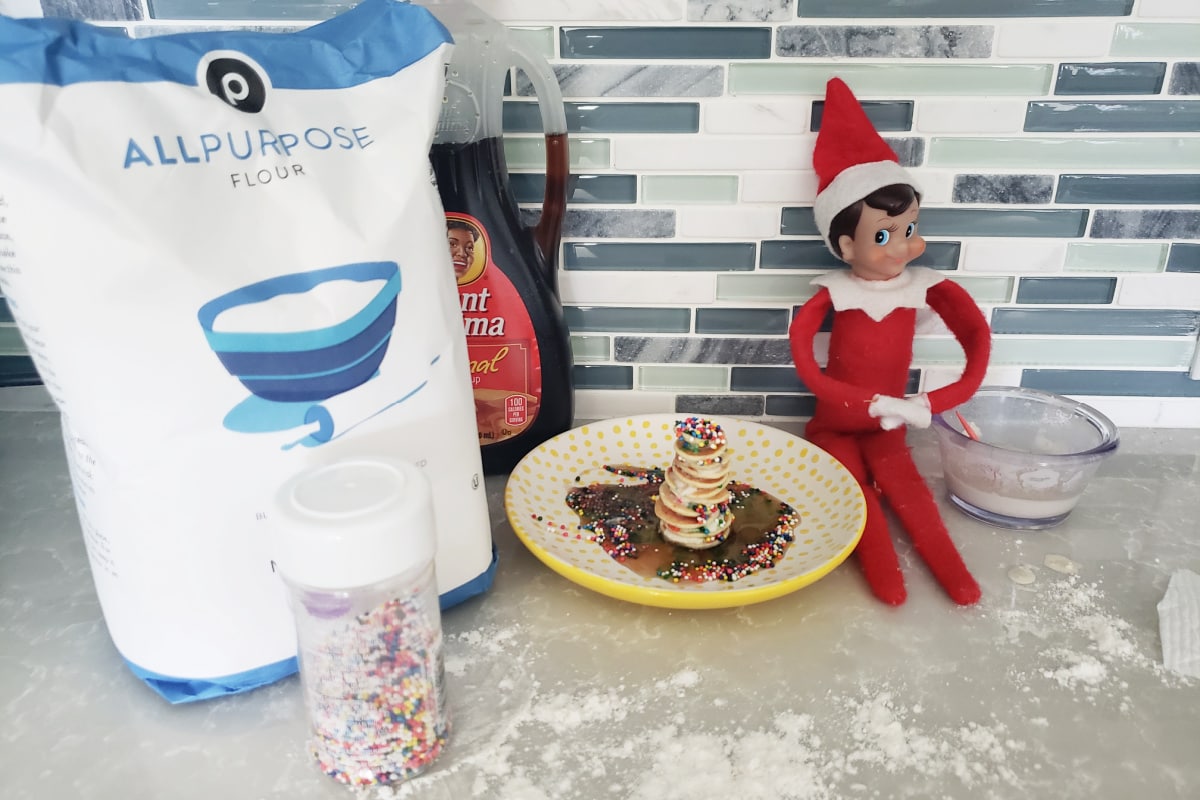 Elf On The Shelf with pancakes