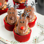 Nutter Butter Reindeer Cupcakes square
