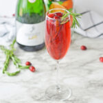 Poinsettia Cocktail for recipe card