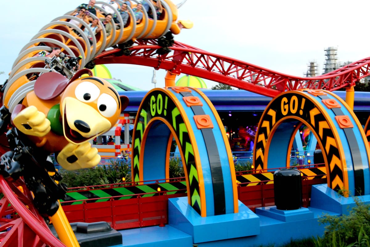 Slinky Dog Dash roller coaster