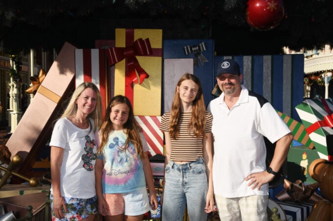 Family photo at Magic Kingdom