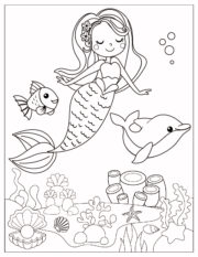 Mermaid Coloring Pages (Free Printable) - Fun Money Mom