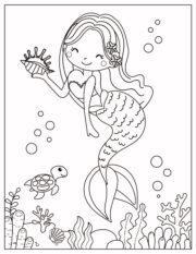 Mermaid Coloring Pages (Free Printable) - Fun Money Mom