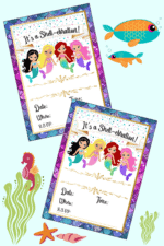 Mermaid Birthday Party Invitation (Free Printable)