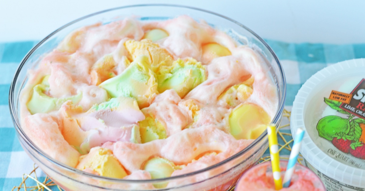 Rainbow Sherbet Punch