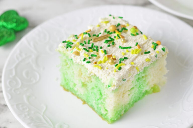 St. Patrick’s Day Poke Cake