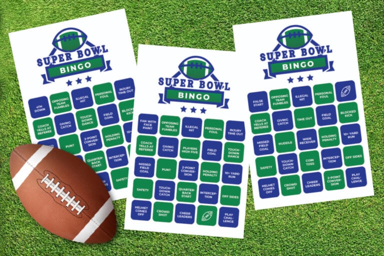 Free Printable Super Bowl Bingo Cards