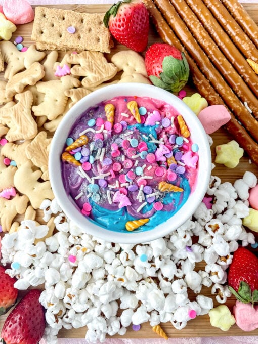 Unicorn dip for colorful charcuterie