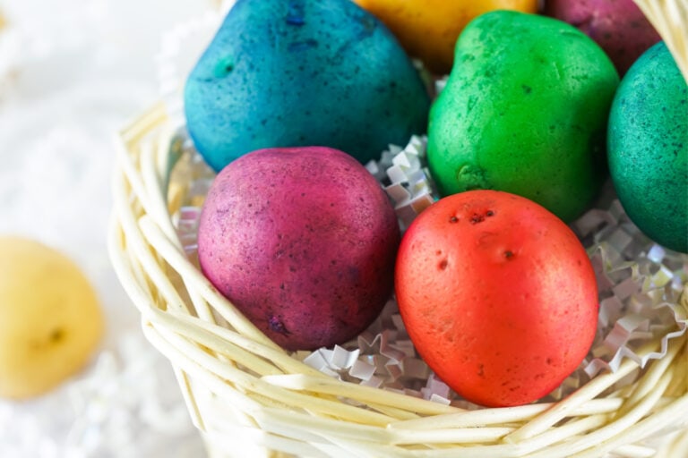 Dyed Potatoes Easter Craft