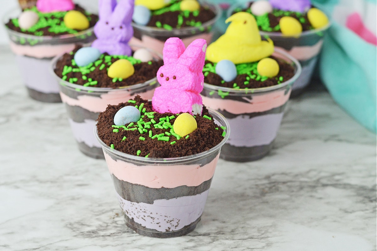 Easter Egg Dirt Cups - From ABCs to ACTs