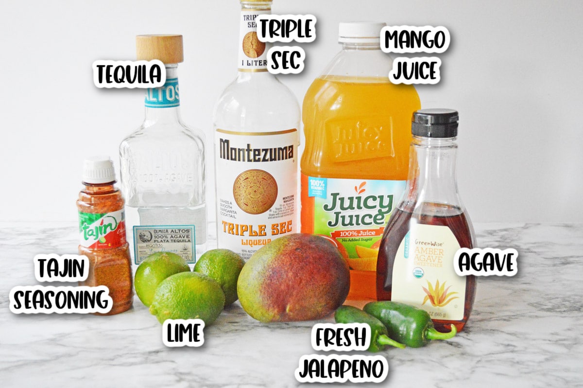 Spicy Mango Margarita ingredients