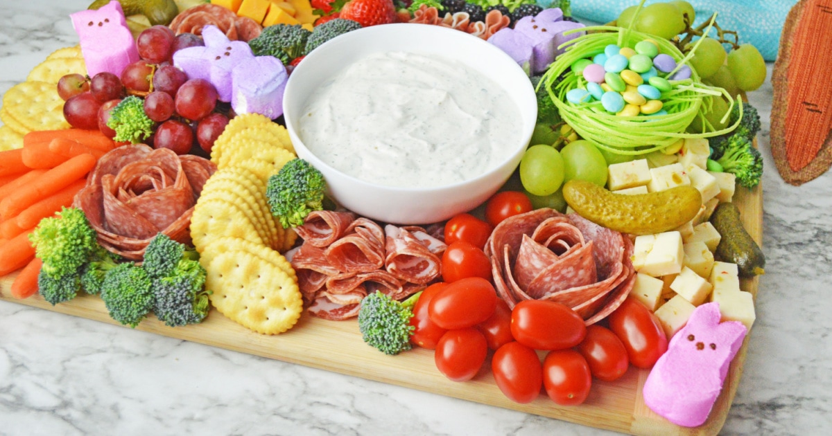 Easter Charcuterie Board - Fun Money Mom