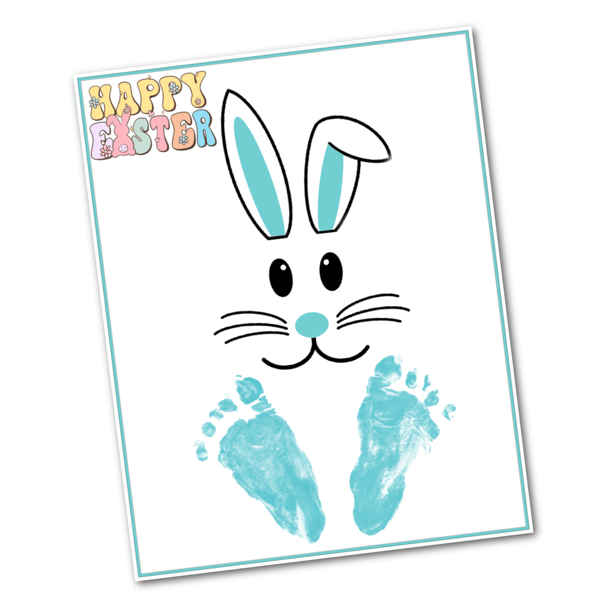 Baby's First Easter Footprints (Free Printable) - Fun Money Mom