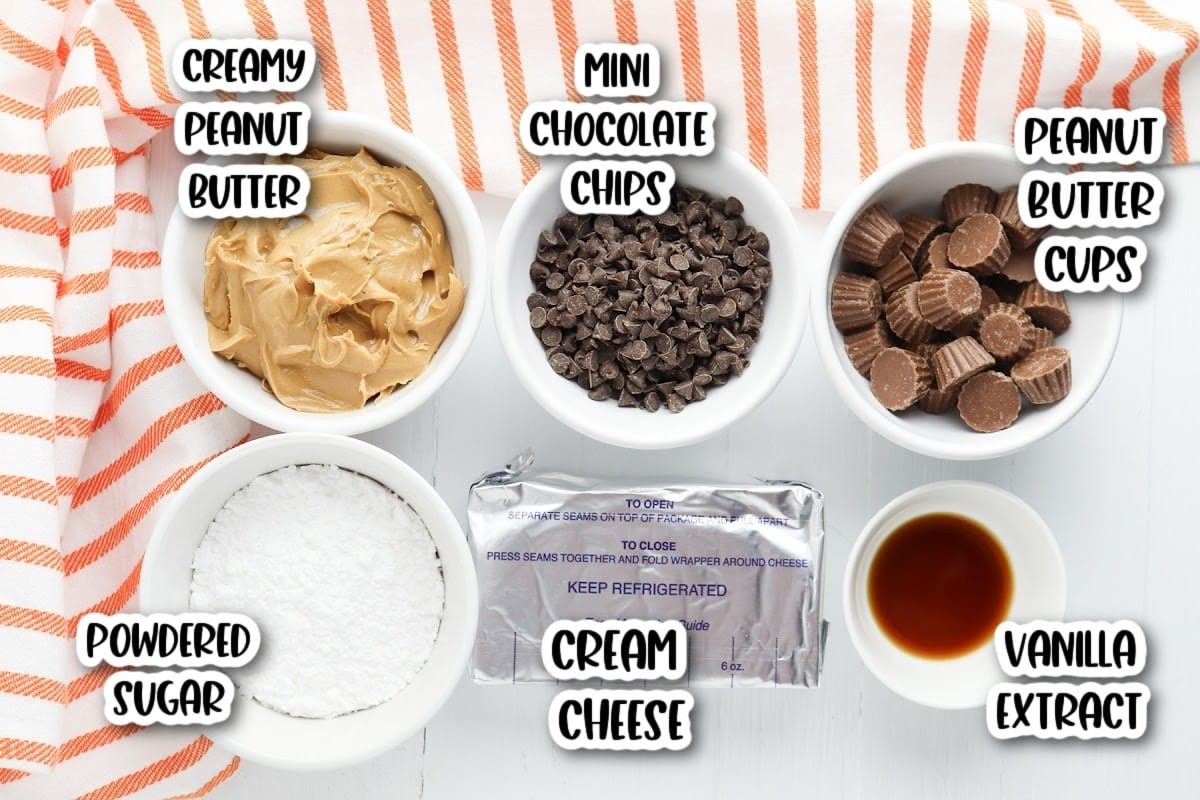 Reese's Peanut Butter Dip ingredients