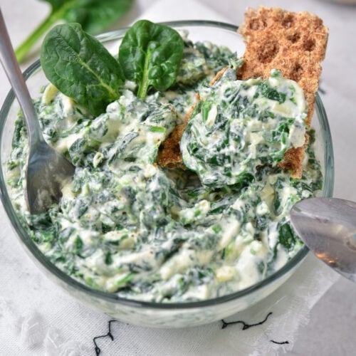 Cold Spinach Dip for recipe card