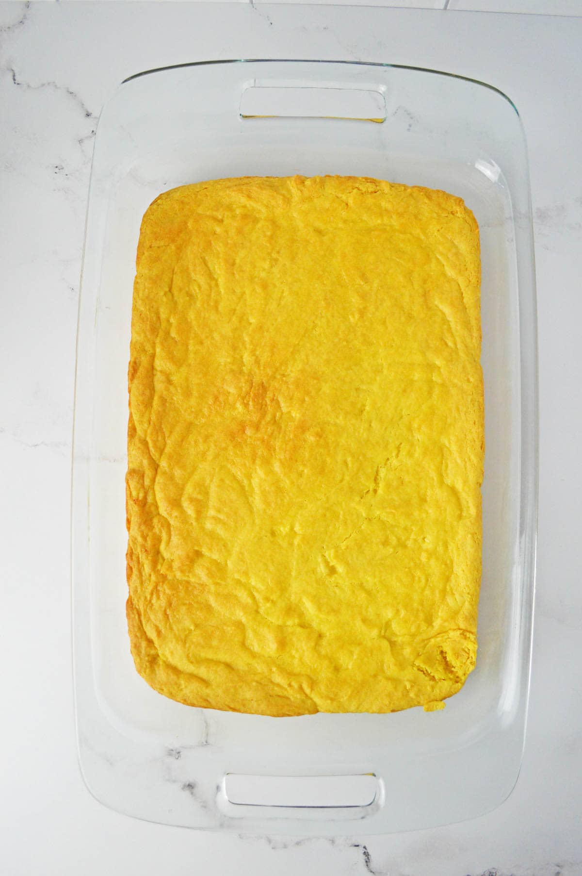 Cooked lemon bars in pan