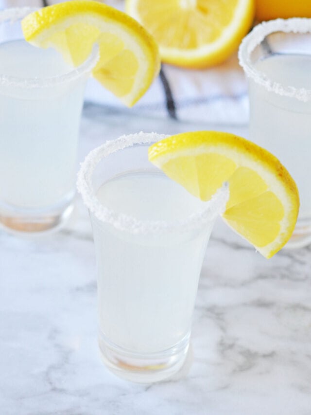 Lemon Drop Shot - Shake Drink Repeat