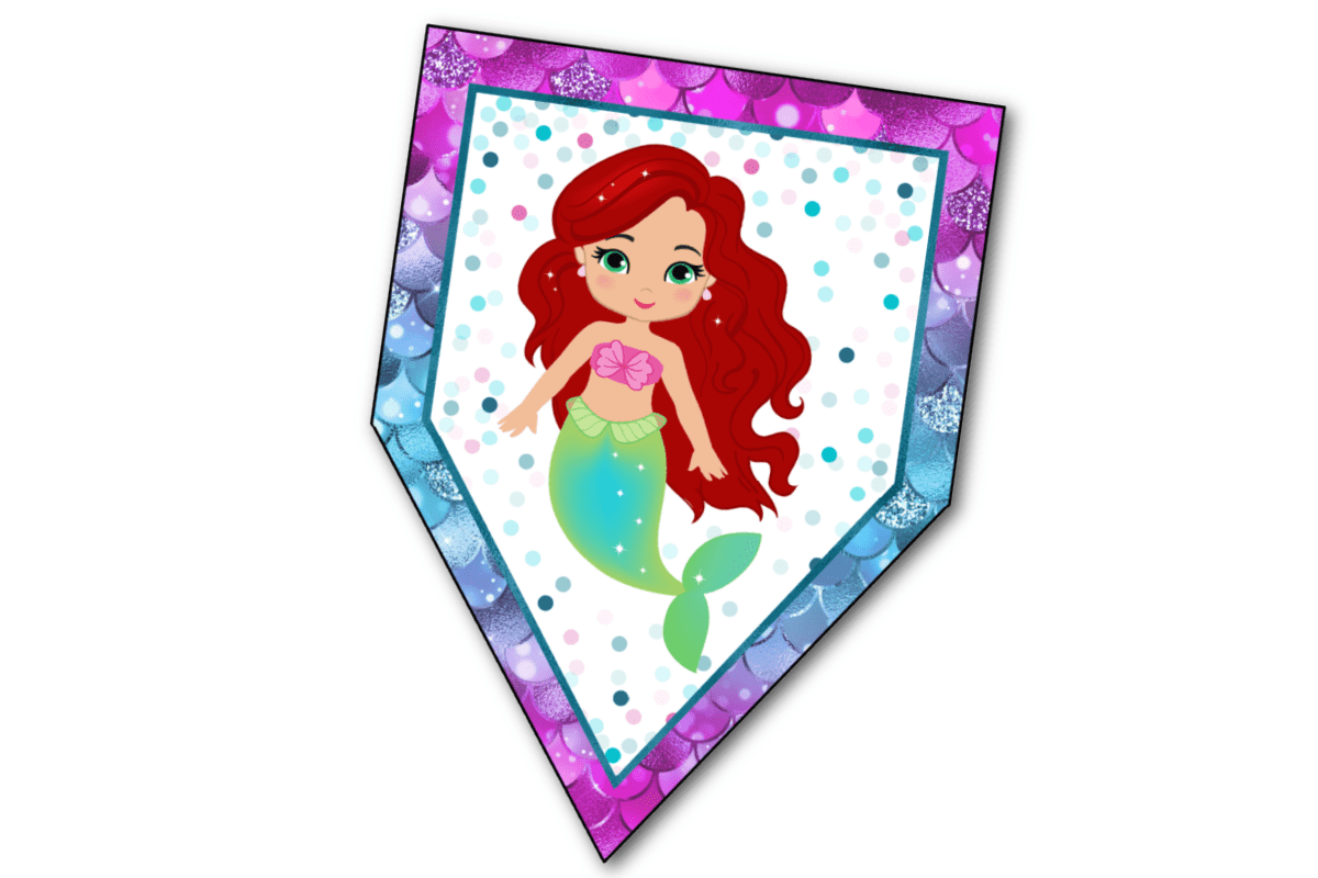 Little Mermaid on banner piece