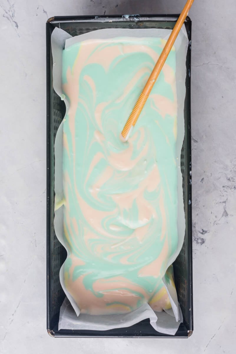 Ice cream colors swirled together
