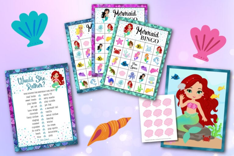 Free Printable Mermaid Party Games