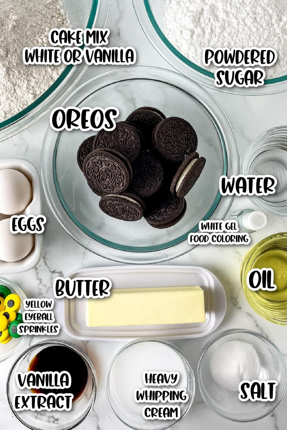 Owl Cupcakes Ingredients