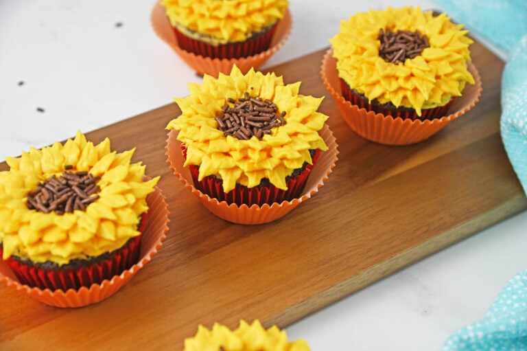 How To Make Sunflower Cupcakes