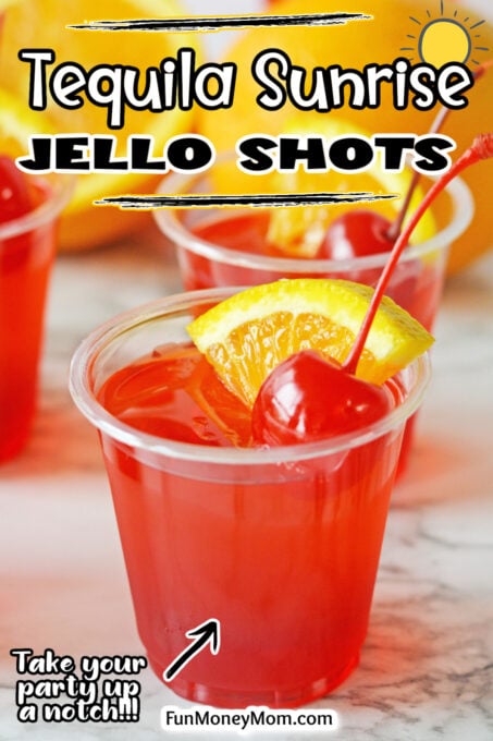 Tequila Sunrise Jello Shots Pin 1
