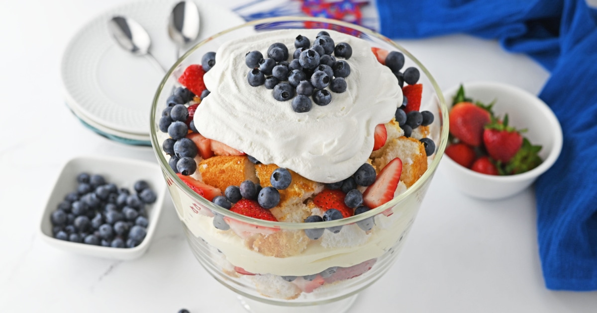 Patriotic 4th Of July Berry Trifle - Fun Money Mom